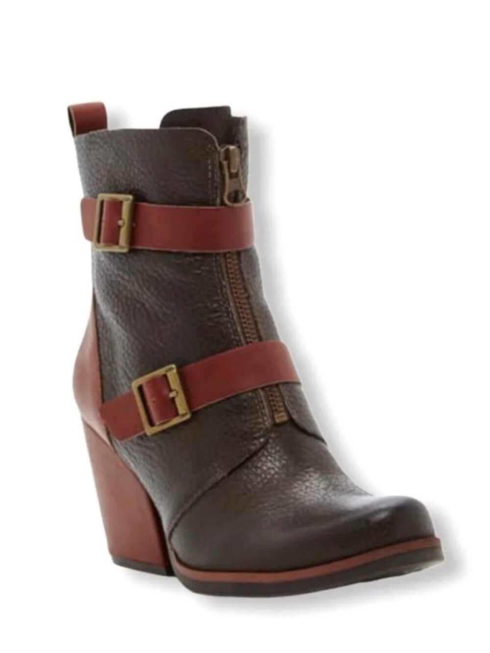 Korks Richards Leather Ankle heels Bootie Women Size 8.5